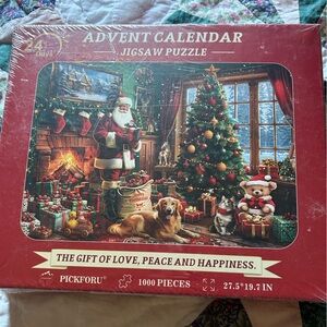 Christmas Advent Calendar Jigsaw Puzzle Fun With Family 1000 Pieces New